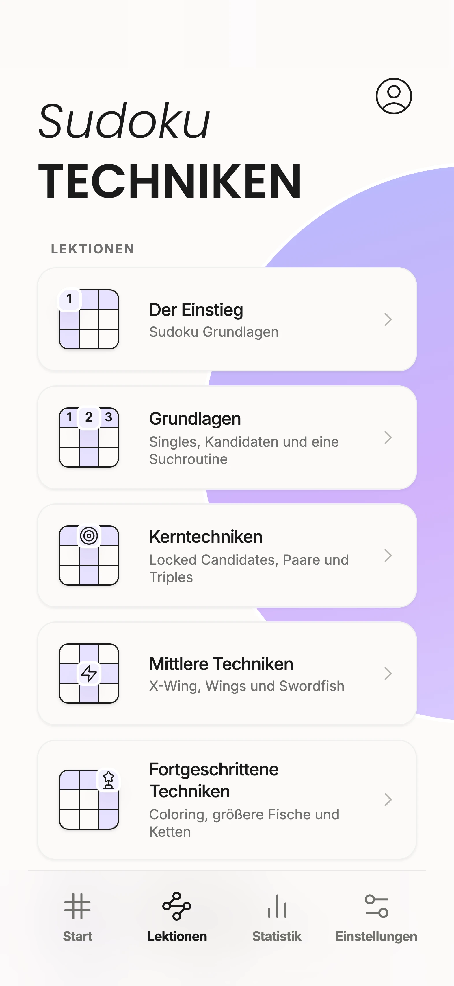 Techniken in Unisu üben
