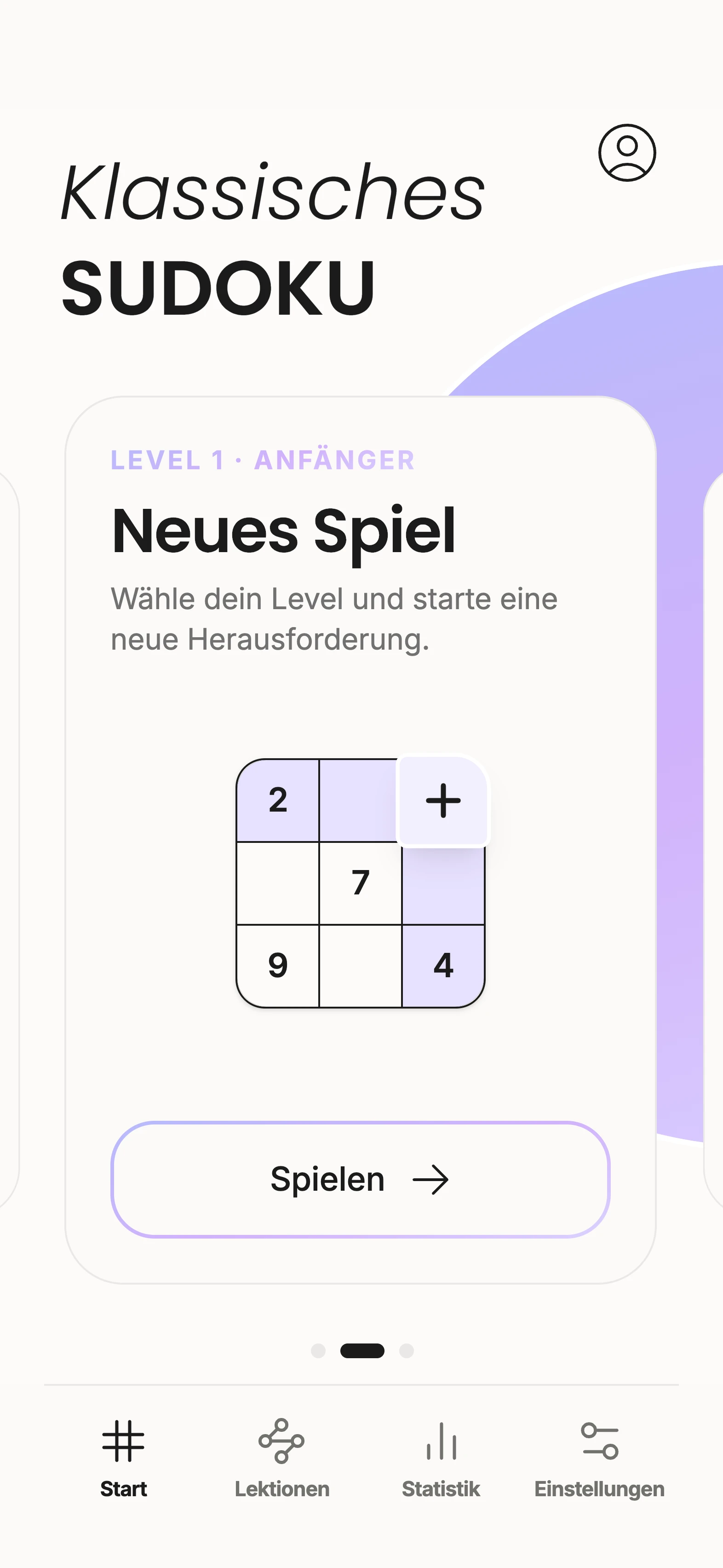 Unisu auf dem Smartphone mit klassischem Sudoku