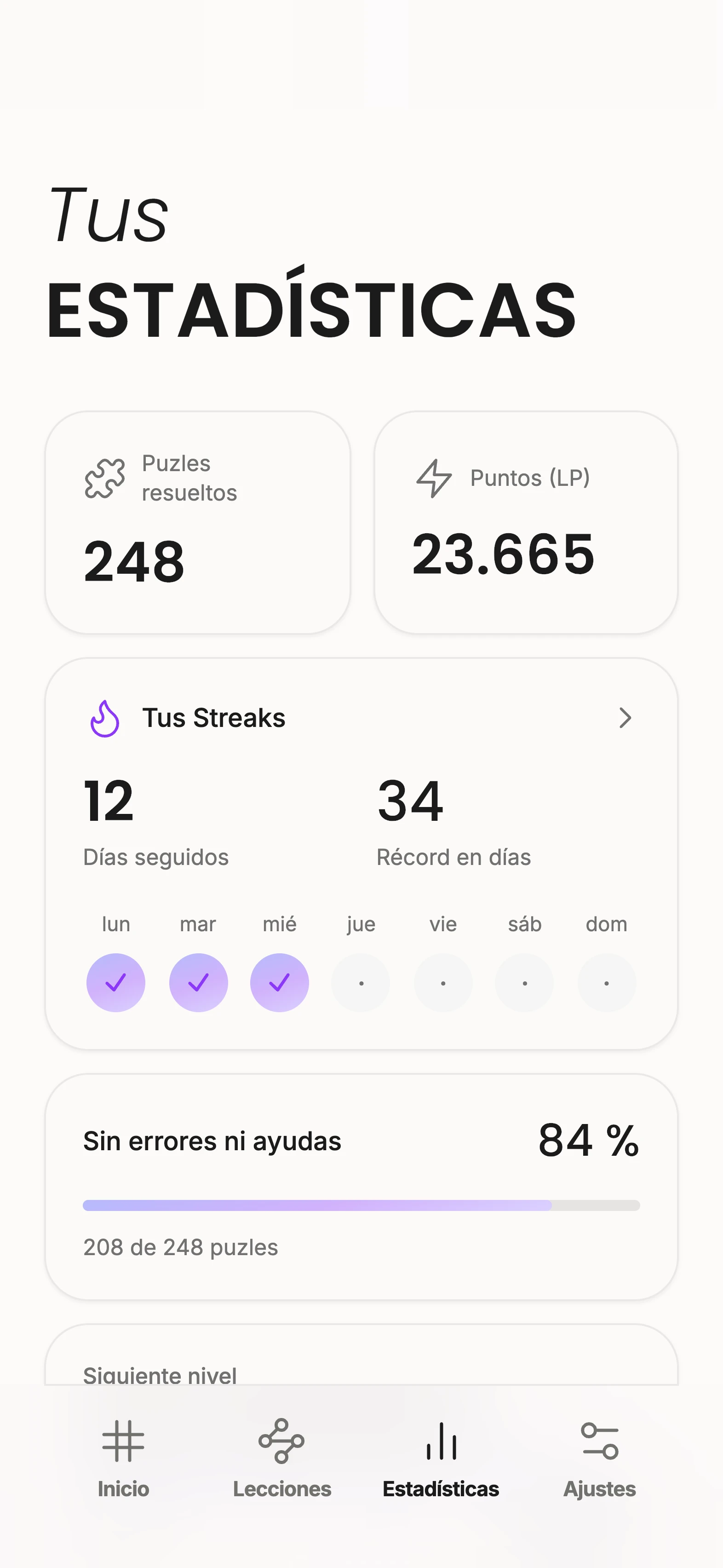 Estadísticas de Unisu
