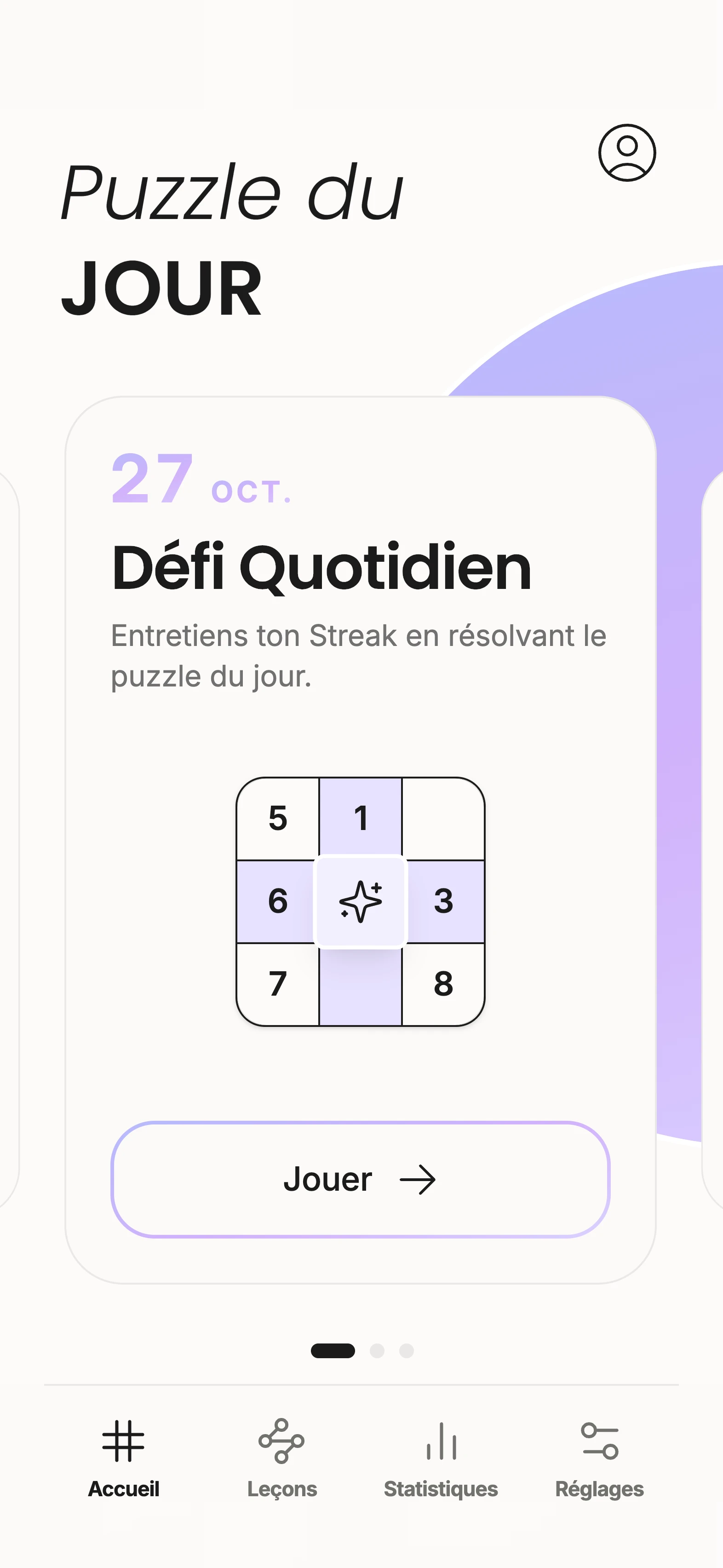 Le défi quotidien dans Unisu